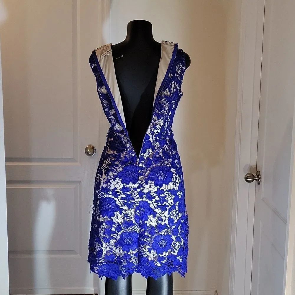 BRAND NEW RYAN MICHELLE LACE SLEEVELESS ROUNDNECK LINE DRESS - Picture 11 of 16